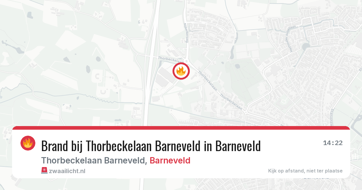 Brand bij Thorbeckelaan Barneveld in Barneveld — 28 apr 2026