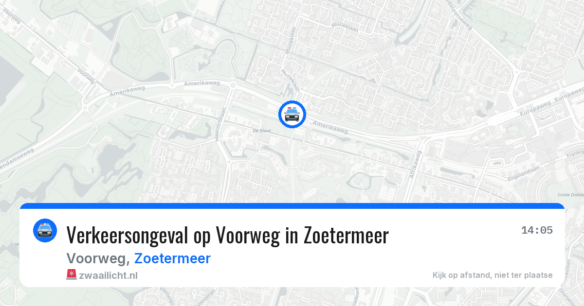 Verkeersongeval op Voorweg in Zoetermeer — 2 mei 2026