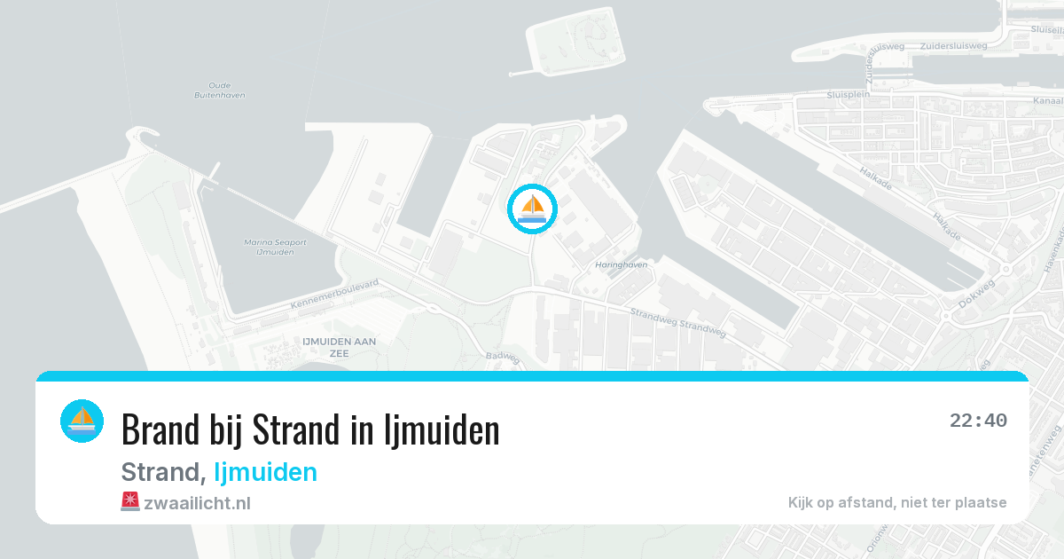 Brand bij Strand in Ijmuiden — 17 jun 2026