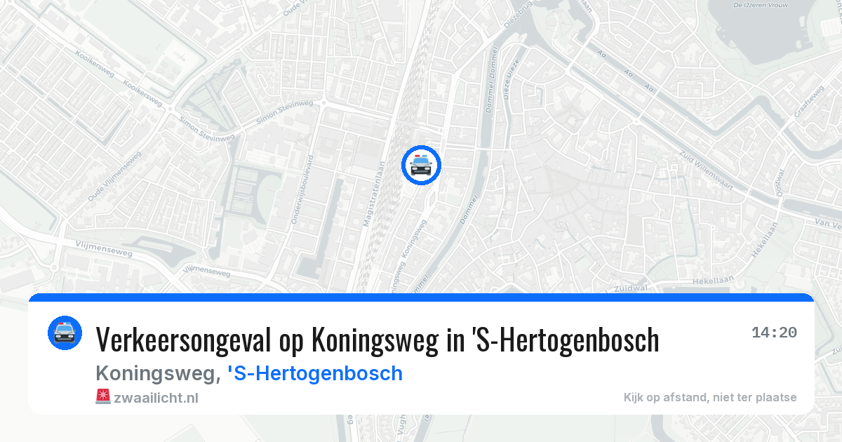 Verkeersongeval op Koningsweg in 'S-Hertogenbosch — 10 jun 2026