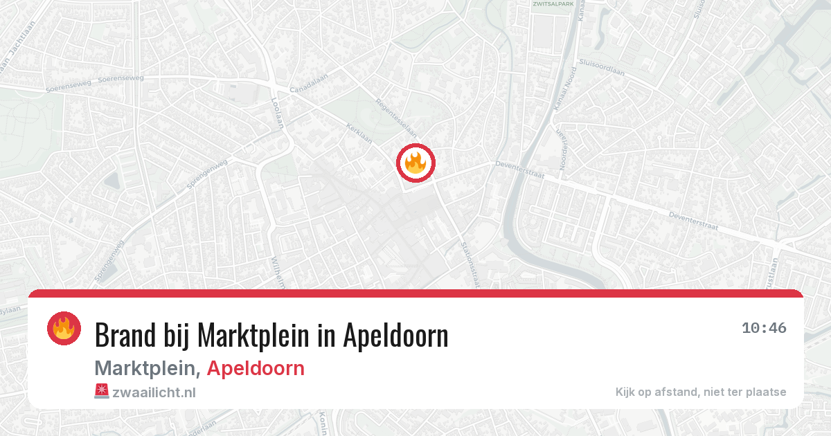 Brand bij Marktplein in Apeldoorn — 25 jun 2026
