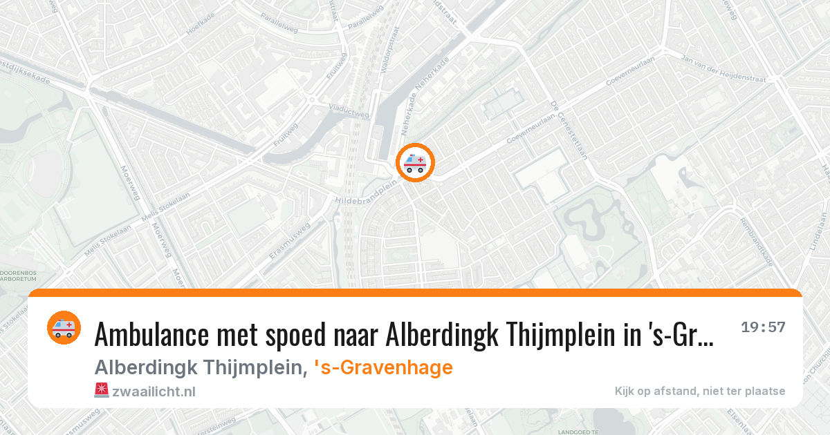 Ambulance met spoed naar Alberdingk Thijmplein in 's-Gravenhage — 21 apr 2026