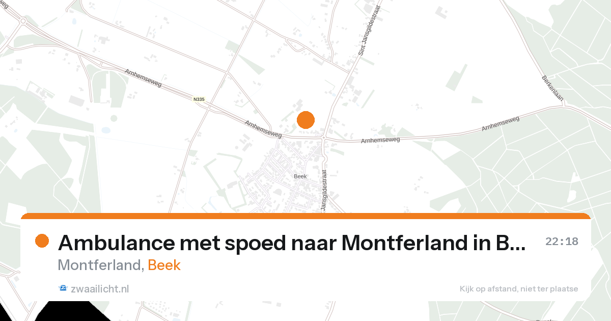 Ambulance met spoed naar Montferland in Beek — 13 feb 2026