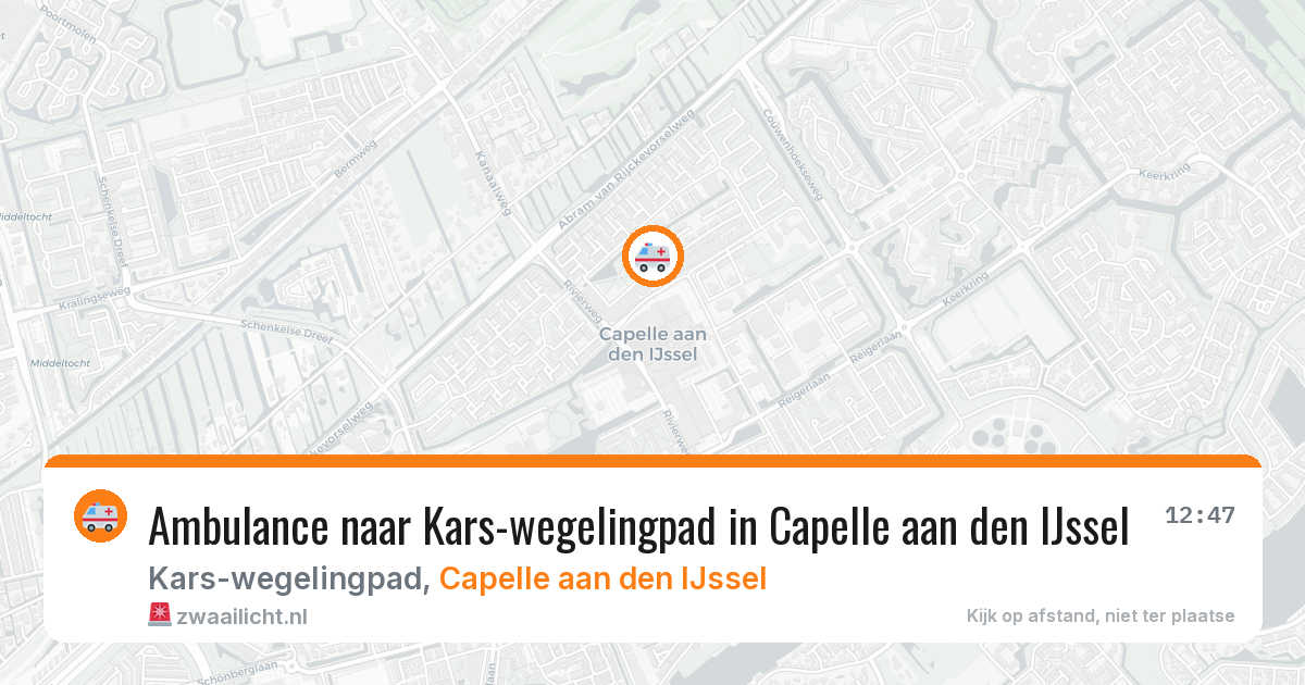 Ambulance naar Kars-wegelingpad in Capelle aan den IJssel — 22 mei 2026
