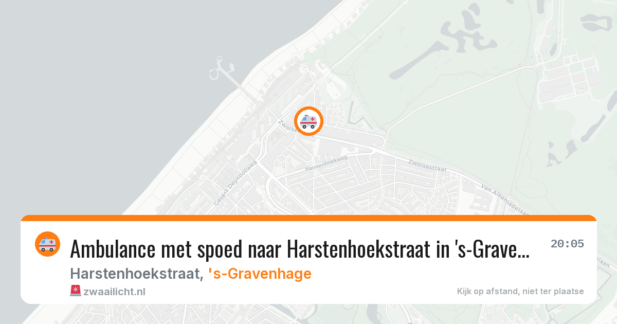 Ambulance met spoed naar Harstenhoekstraat in 's-Gravenhage — 12 mei 2026