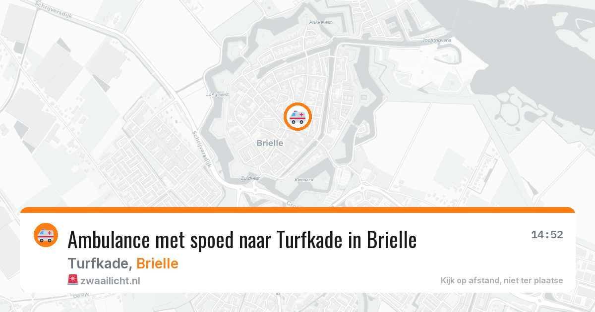 Ambulance met spoed naar Turfkade in Brielle — 13 aug 2026