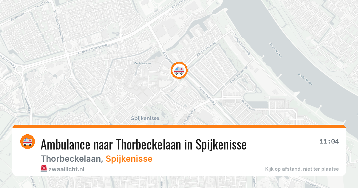 Ambulance naar Thorbeckelaan in Spijkenisse — 7 jul 2026