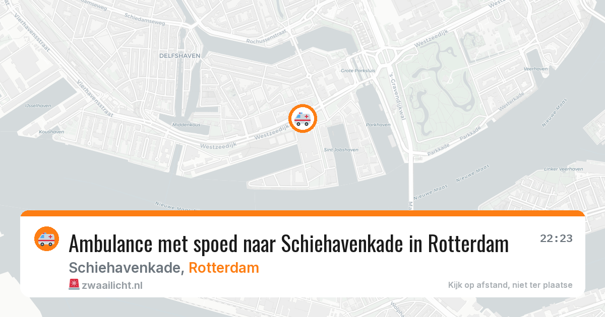 Ambulance met spoed naar Schiehavenkade in Rotterdam — 27 jul 2026