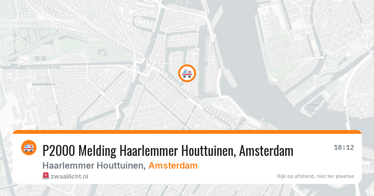 P2000 Melding Haarlemmer Houttuinen, Amsterdam — 27 apr 2026