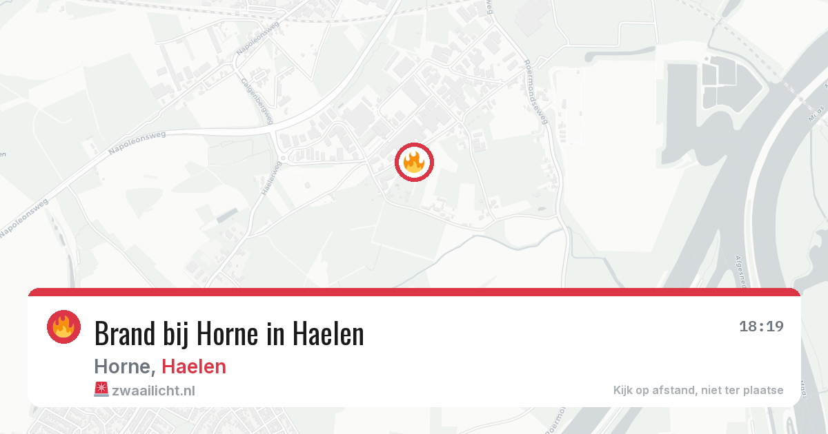 Brand bij Horne in Haelen — 23 jul 2026