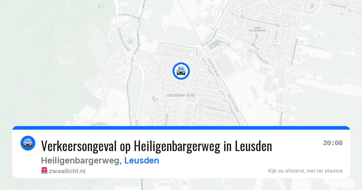 Verkeersongeval op Heiligenbargerweg in Leusden — 3 jul 2026