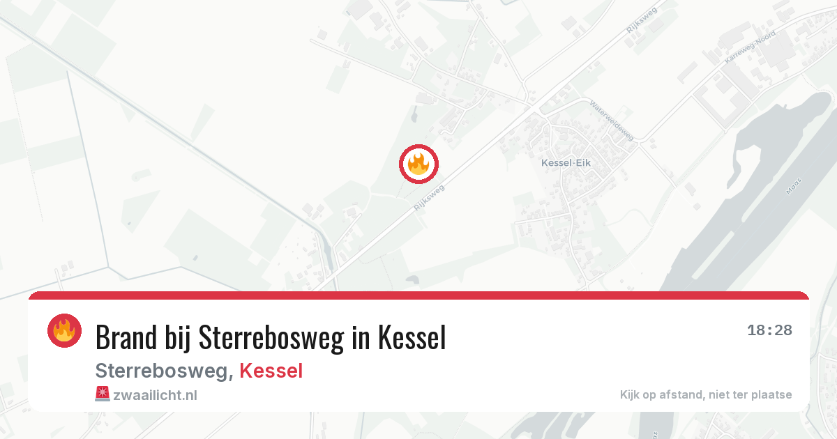 Brand bij Sterrebosweg in Kessel — 19 mei 2026