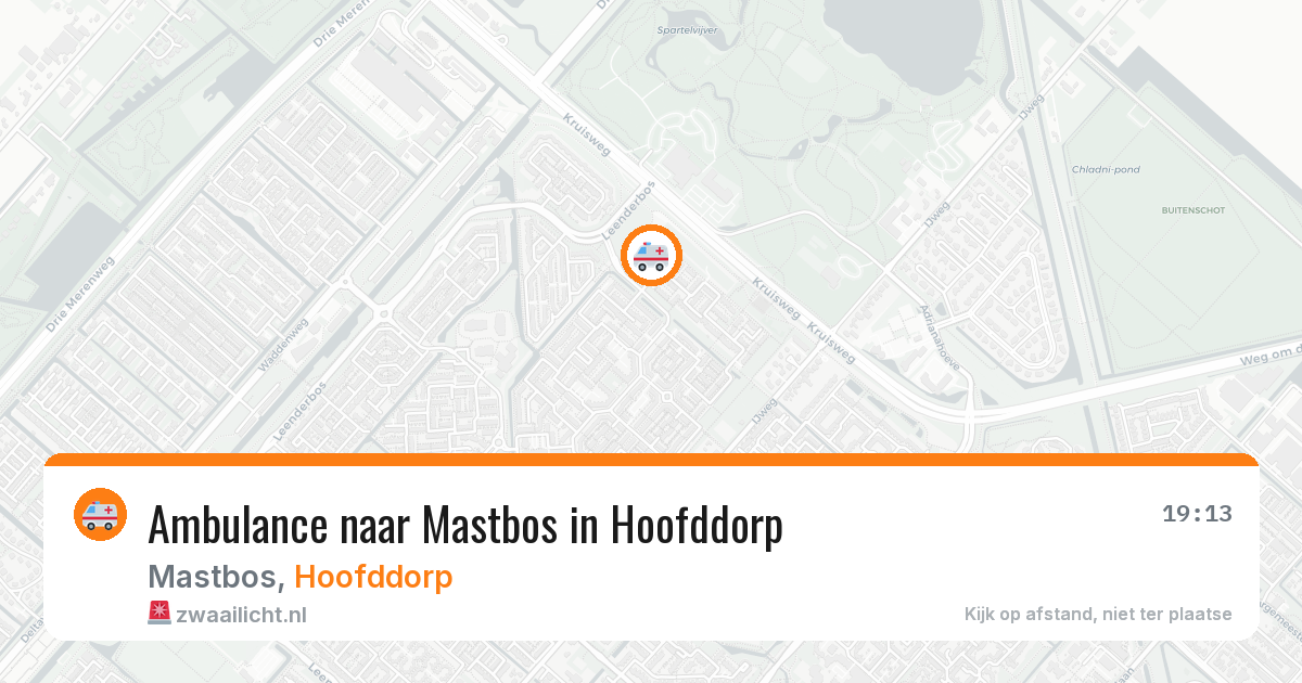Ambulance naar Mastbos in Hoofddorp — 24 jul 2026