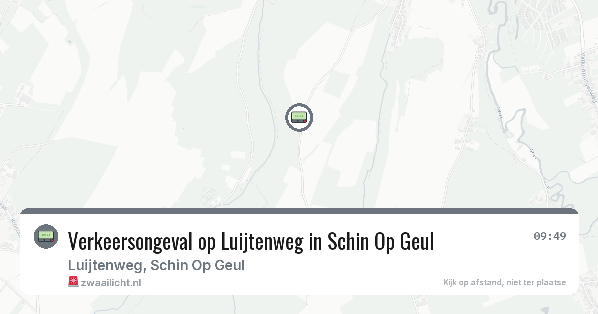 Verkeersongeval op Luijtenweg in Schin Op Geul — 30 mei 2026