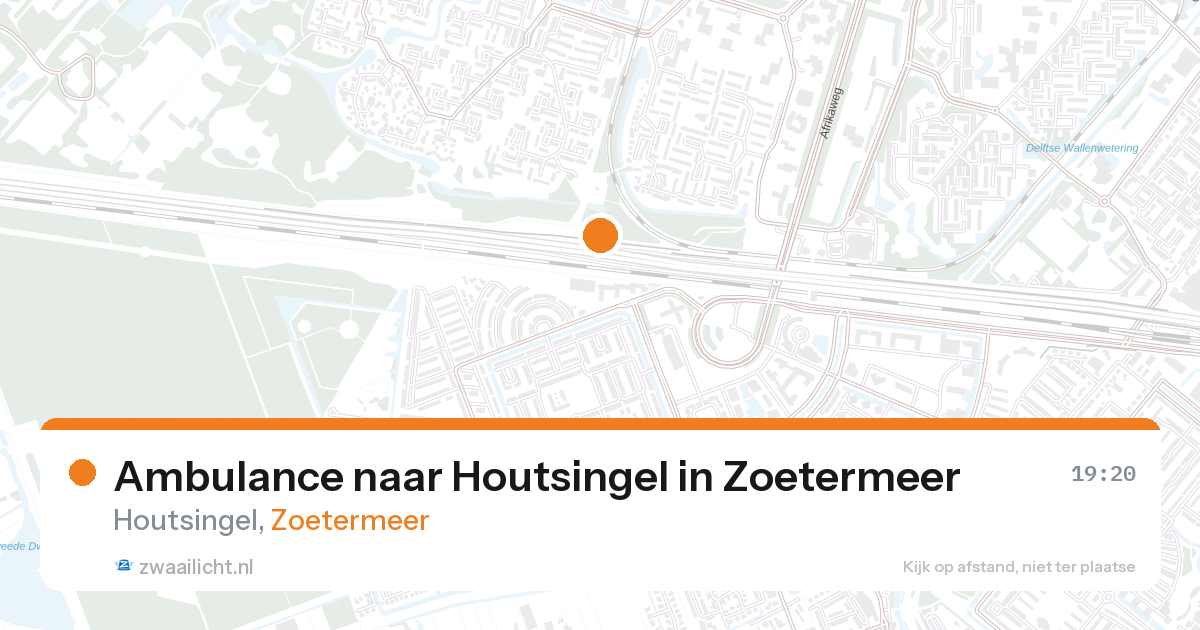 Ambulance naar Houtsingel in Zoetermeer — 26 aug 2026