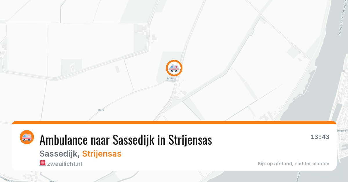 Ambulance naar Sassedijk in Strijensas — 23 mei 2026