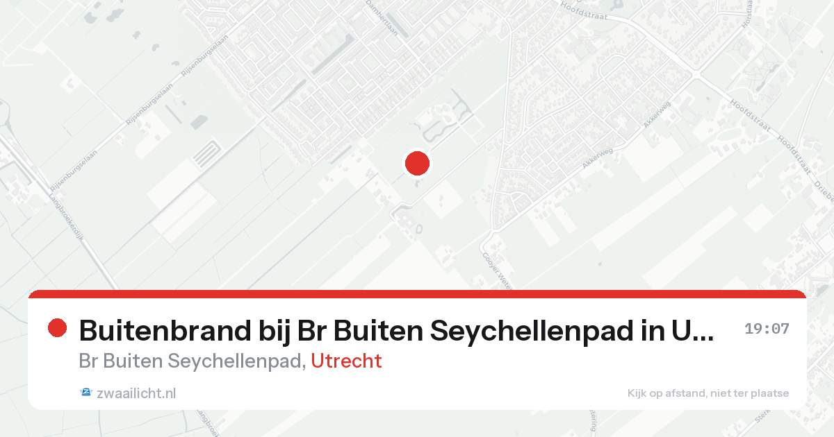 Buitenbrand bij Br Buiten Seychellenpad in Utrecht — 7 feb 2026
