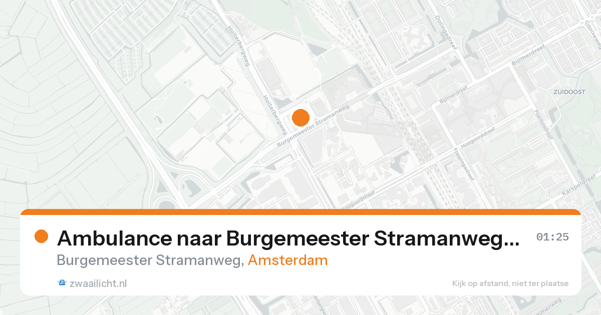 Ambulance naar Burgemeester Stramanweg in Amsterdam — 31 jan 2026