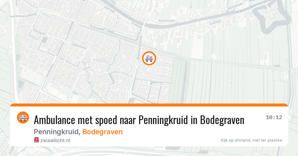 Ambulance met spoed naar Penningkruid in Bodegraven — 28 mei 2026