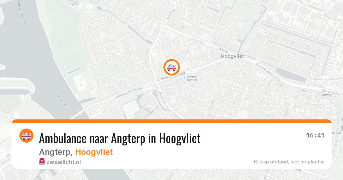 Ambulance naar Angterp in Hoogvliet — 3 jun 2026