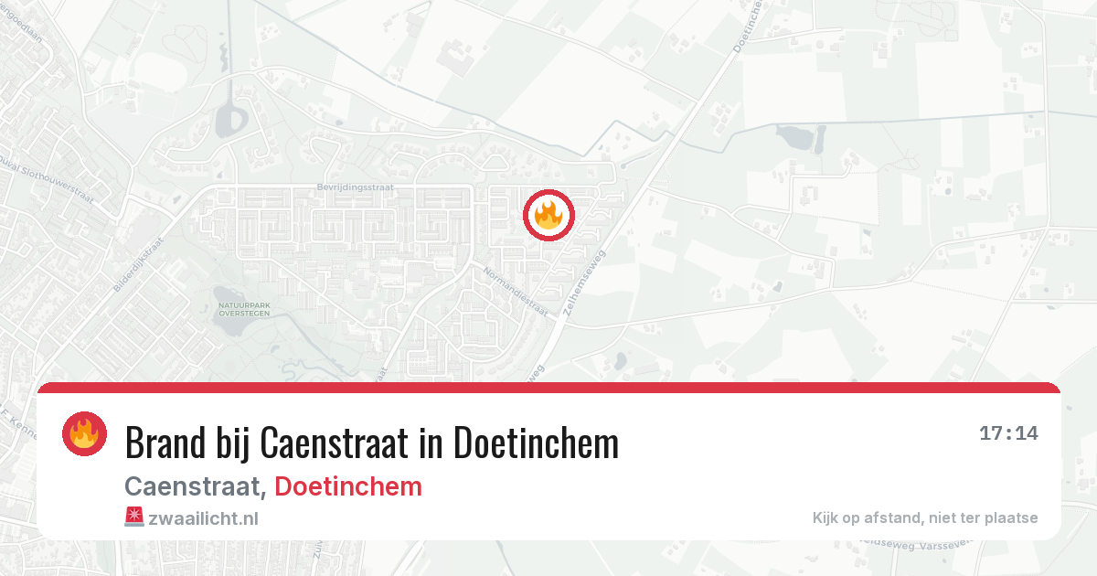 Brand bij Caenstraat in Doetinchem — 25 mei 2026