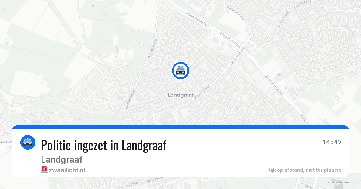 Politie ingezet in Landgraaf — 18 jun 2026 | 🚨 Zwaailicht.nl