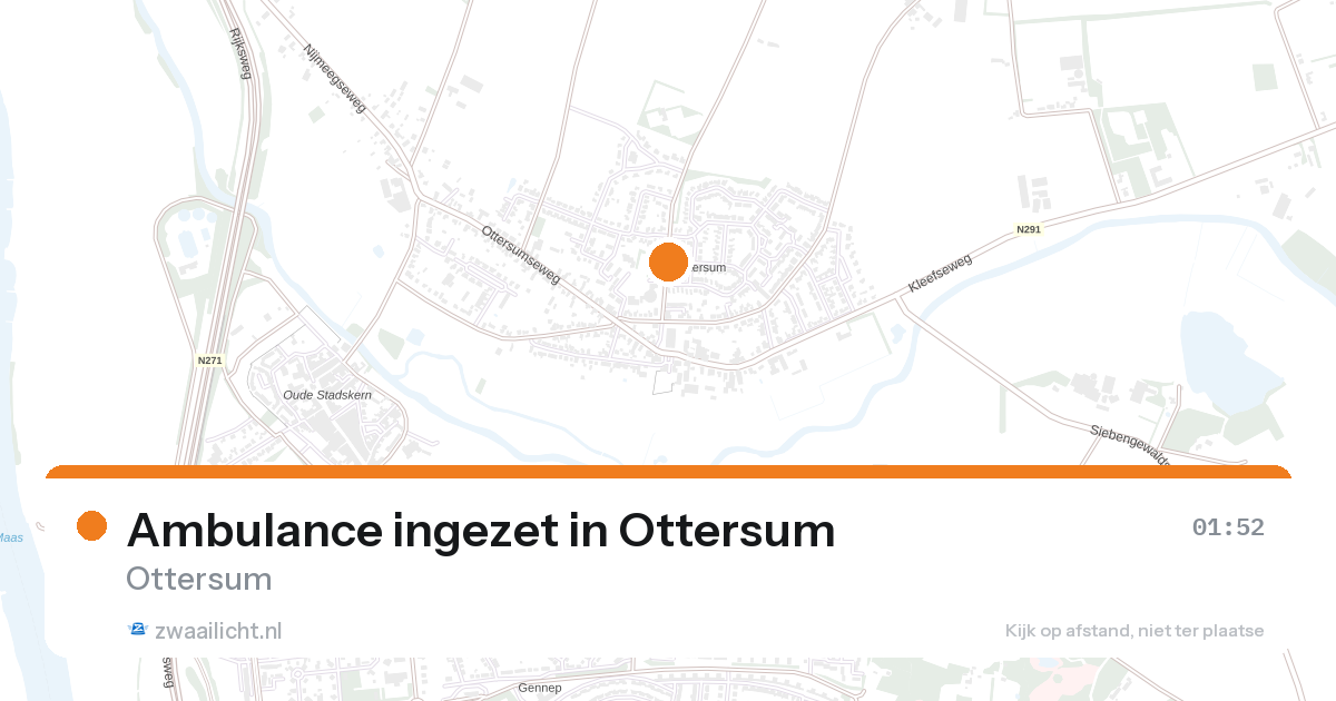 Ambulance ingezet in Ottersum — 5 aug 2026