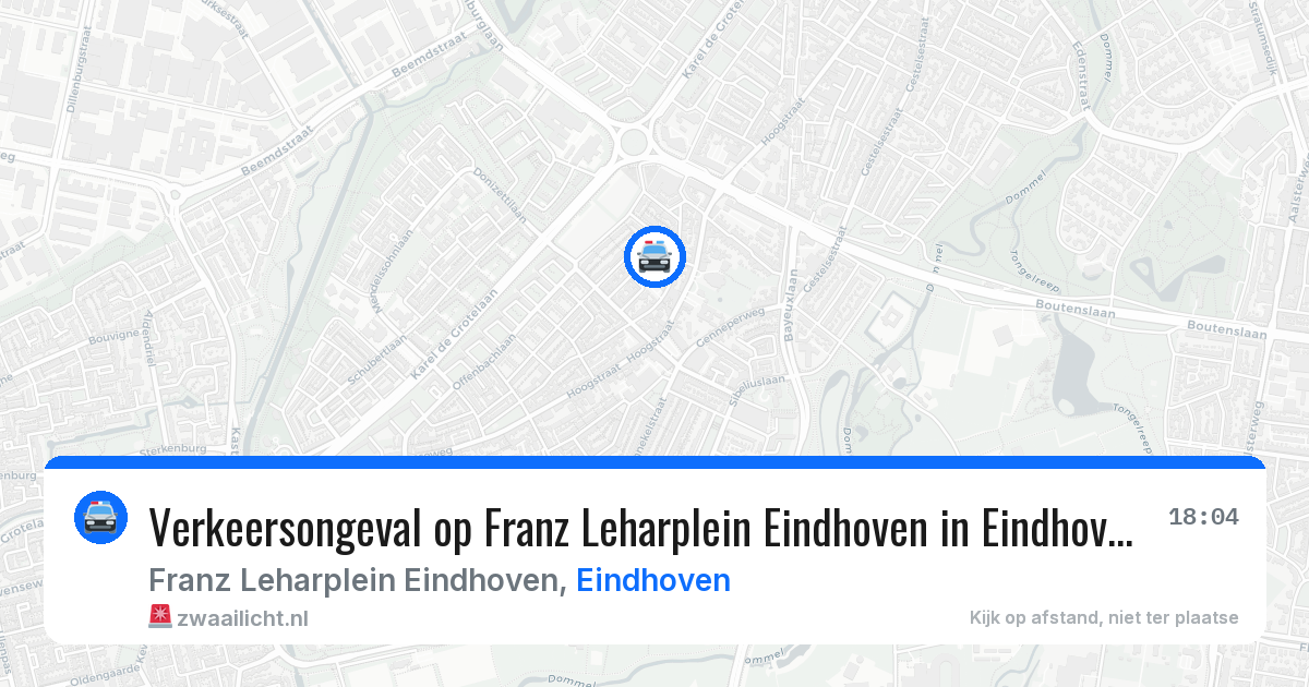 Verkeersongeval op Franz Leharplein Eindhoven in Eindhoven — 10 jun 2026
