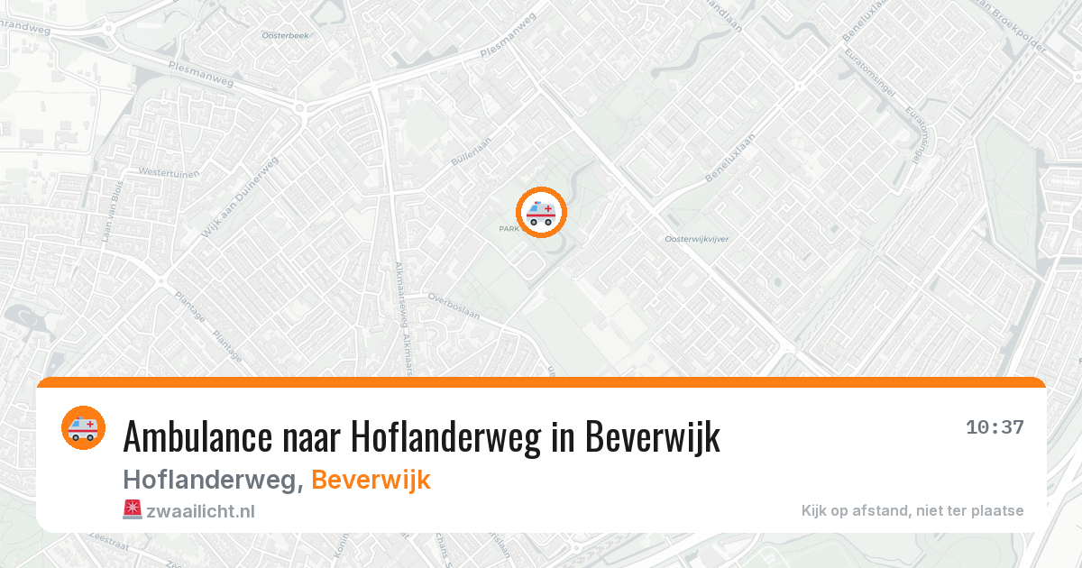 Ambulance naar Hoflanderweg in Beverwijk — 11 aug 2026