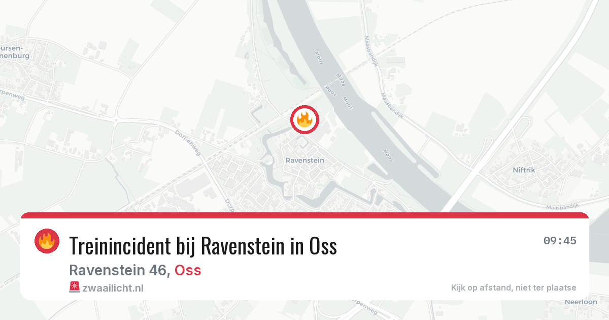 Treinincident bij Ravenstein in Oss — 30 jul 2026