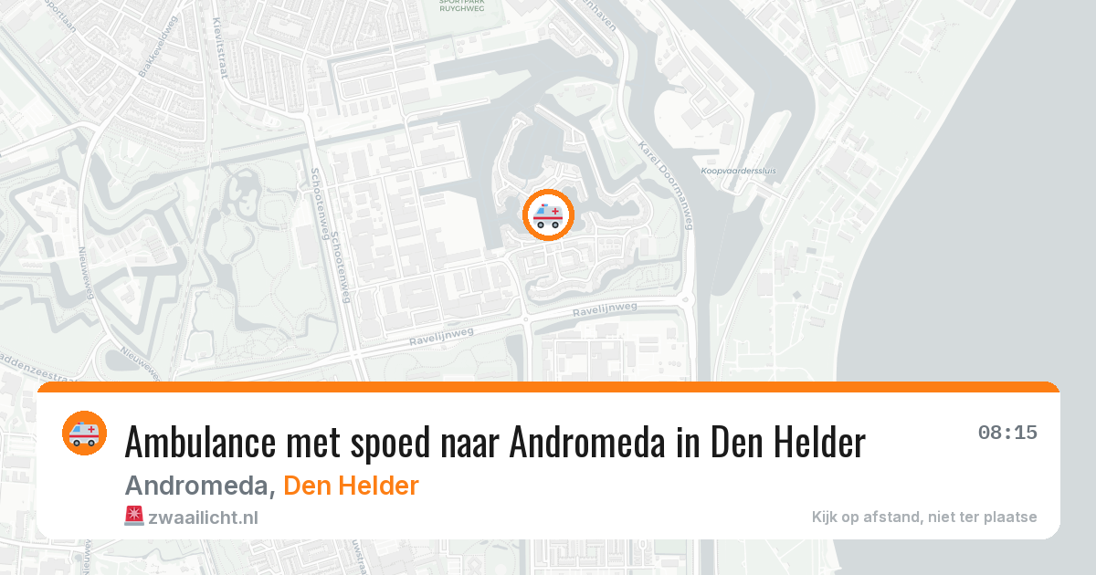 Ambulance met spoed naar Andromeda in Den Helder — 11 mei 2026