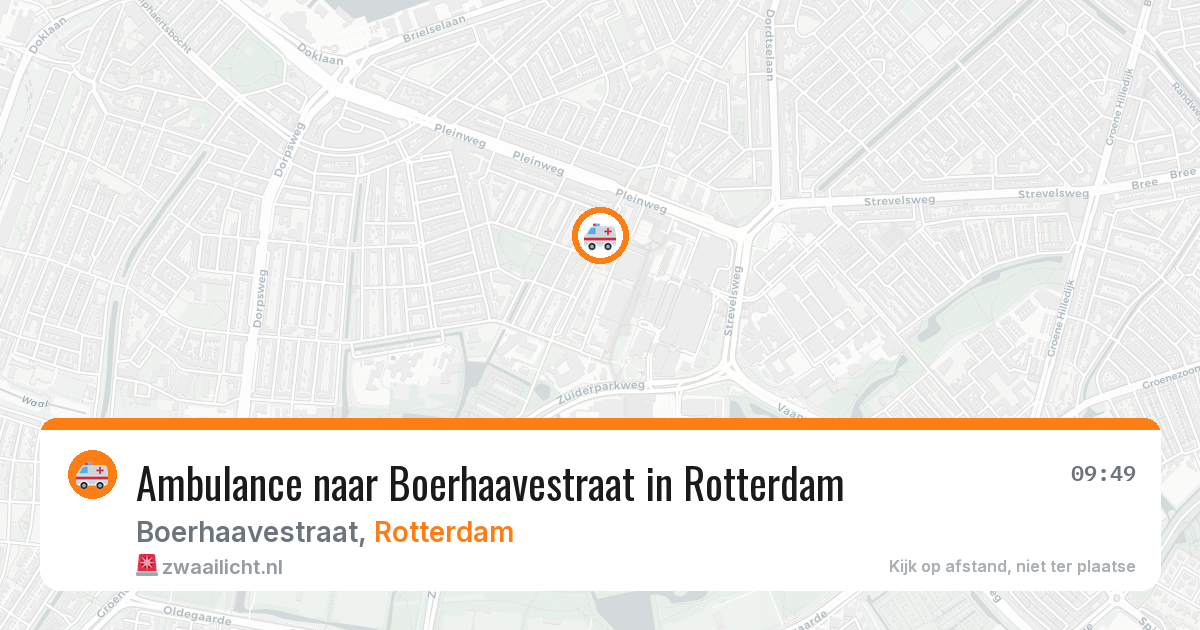 Ambulance naar Boerhaavestraat in Rotterdam — 30 jun 2026
