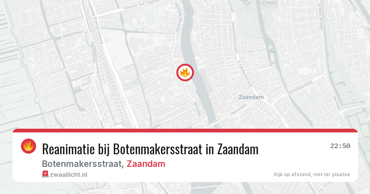 Reanimatie bij Botenmakersstraat in Zaandam — 3 mei 2026