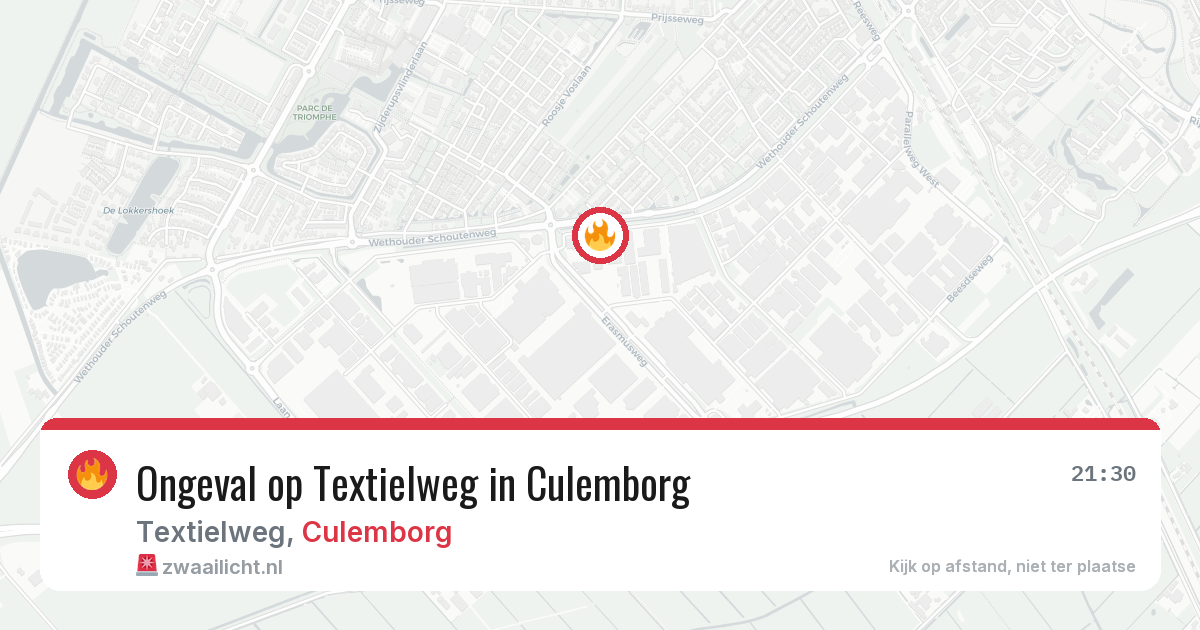 Ongeval op Textielweg in Culemborg — 11 jun 2026