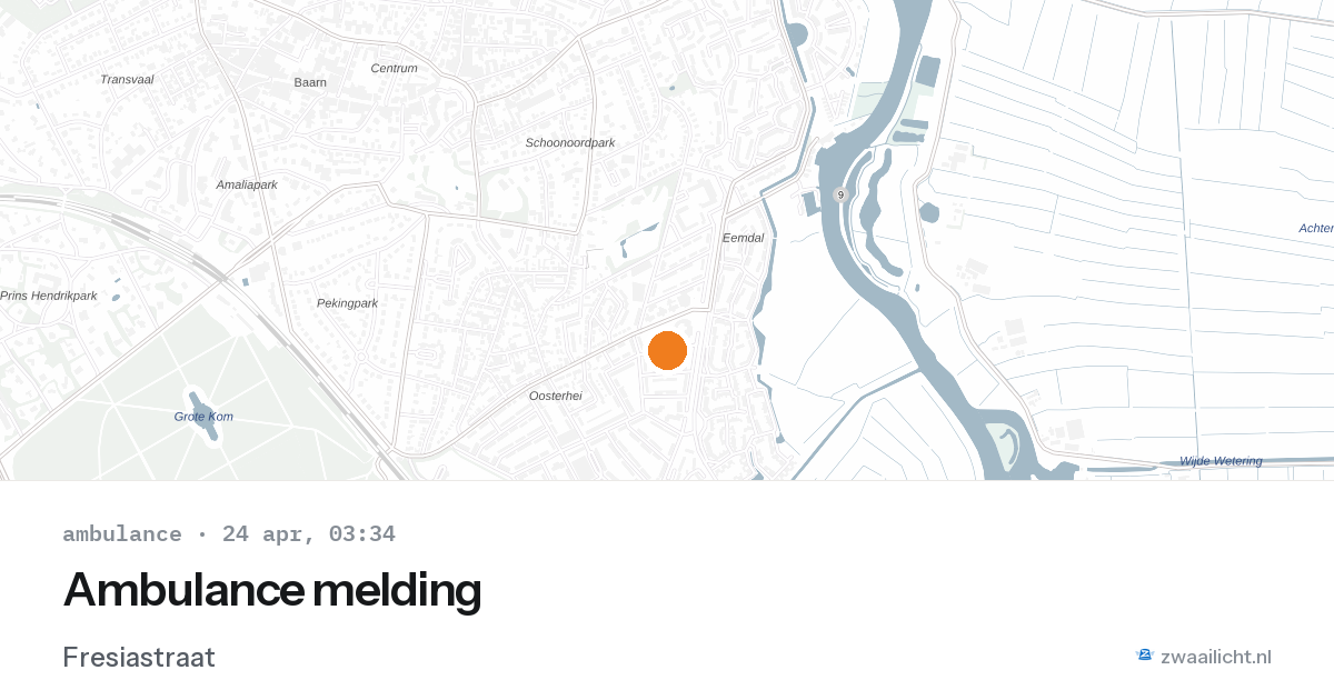 Ambulance melding — 24 apr 2026