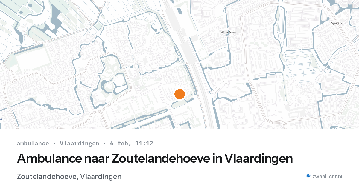 Ambulance naar Zoutelandehoeve in Vlaardingen — 6 feb 2026