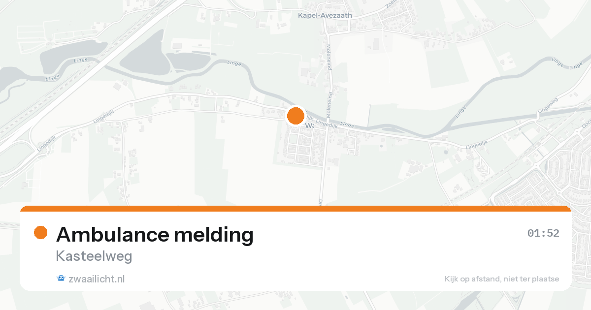 Ambulance melding — 10 mei 2026