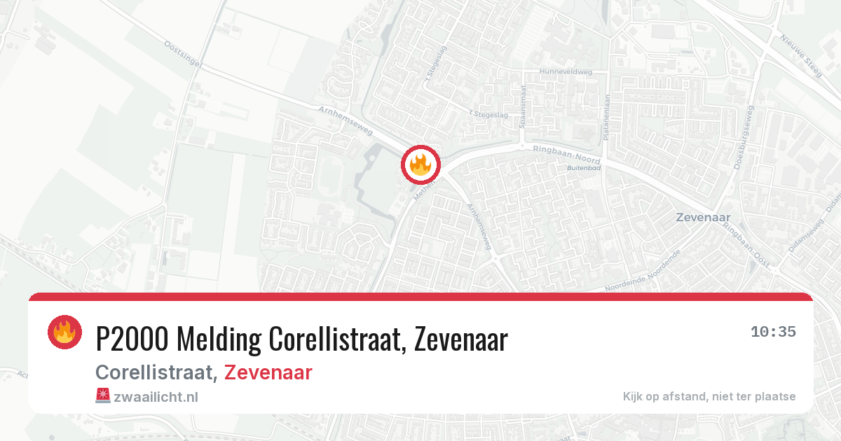 P2000 Melding Corellistraat, Zevenaar — 30 jan 2026