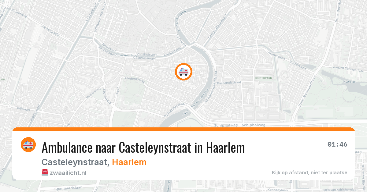 Ambulance naar Casteleynstraat in Haarlem — 24 jun 2026