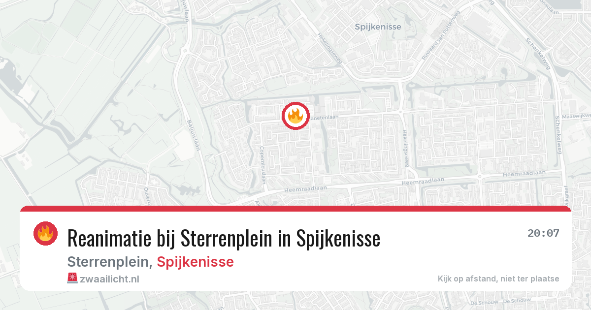 Reanimatie bij Sterrenplein in Spijkenisse — 3 apr 2026