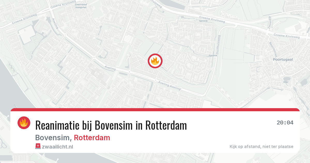 Reanimatie bij Bovensim in Rotterdam — 6 jun 2026