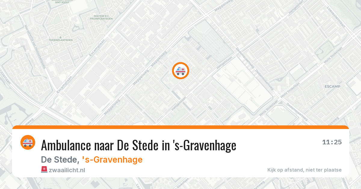 Ambulance naar De Stede in 's-Gravenhage — 14 mei 2026
