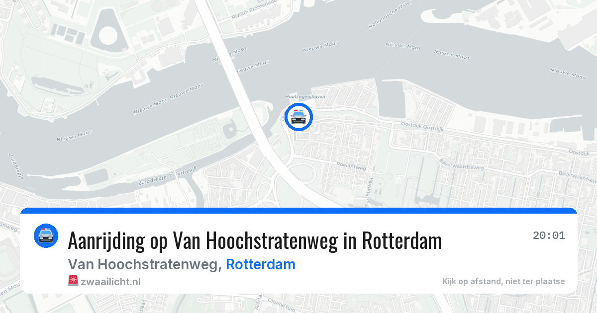 Aanrijding op Van Hoochstratenweg in Rotterdam — 22 mei 2026
