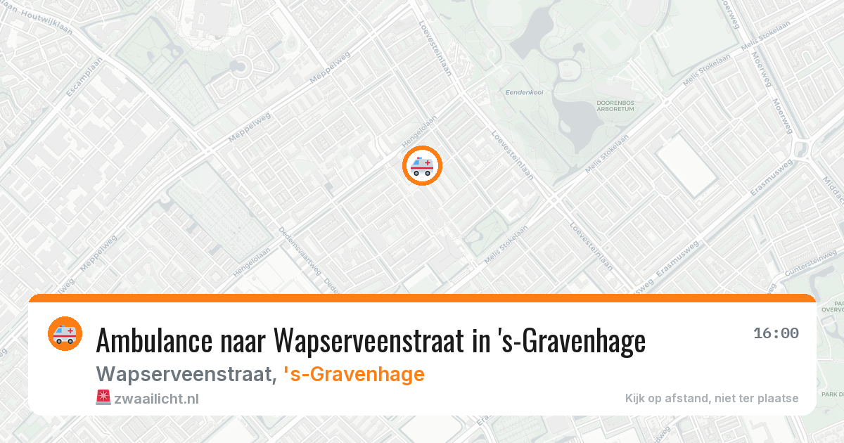 Ambulance naar Wapserveenstraat in 's-Gravenhage — 31 jul 2026