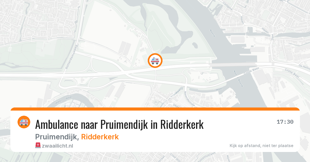 Ambulance naar Pruimendijk in Ridderkerk — 26 apr 2026
