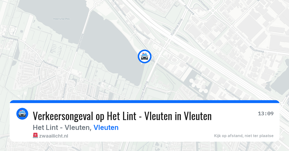 Verkeersongeval op Het Lint - Vleuten in Vleuten — 24 apr 2026