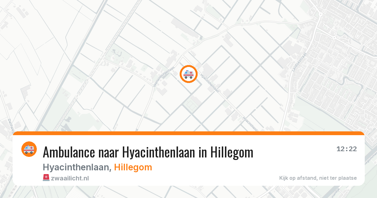 Ambulance naar Hyacinthenlaan in Hillegom — 31 jul 2026