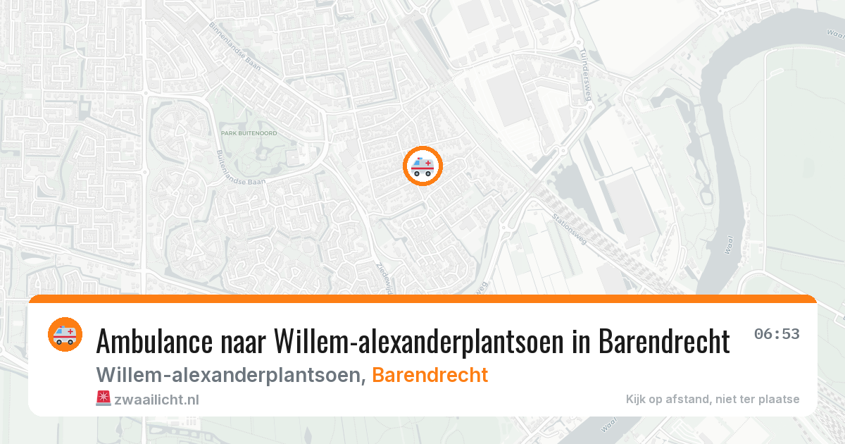Ambulance naar Willem-alexanderplantsoen in Barendrecht — 6 apr 2026