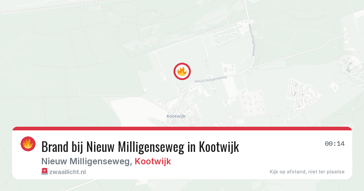 Brand bij Nieuw Milligenseweg in Kootwijk — 19 jun 2026