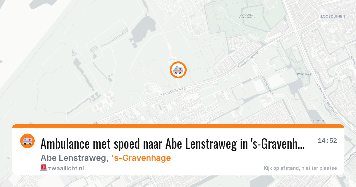 Ambulance met spoed naar Abe Lenstraweg in 's-Gravenhage — 2 aug 2026